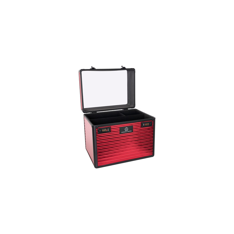 Imperial Riding Grooming Box Shiny Classic, Red