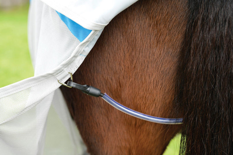 Weatherbeeta Comfitec Dual Shield Detach-A-Neck, Blauw/Zilver