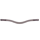 Schockemohle Frontriem Crystal Select, Espresso/Zilver