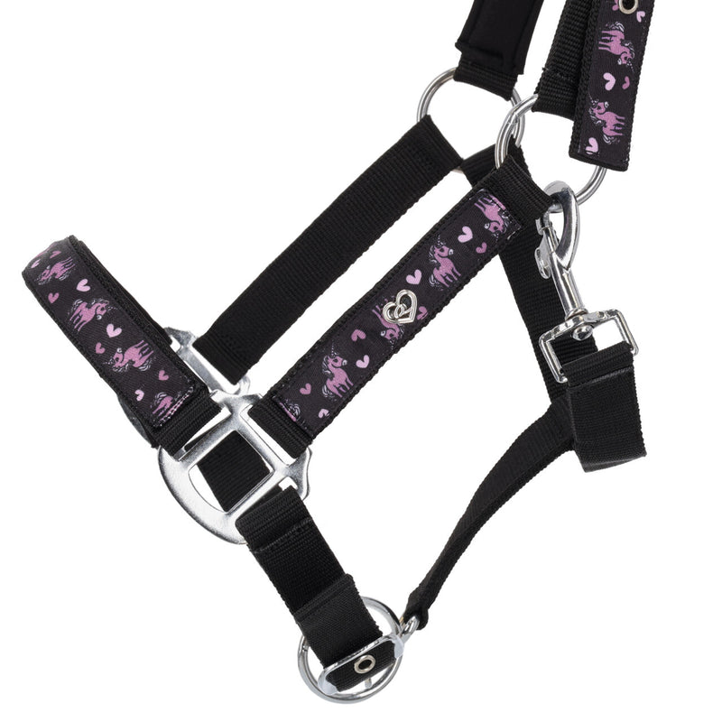 QHP Halster Lize, Zwart/Violet