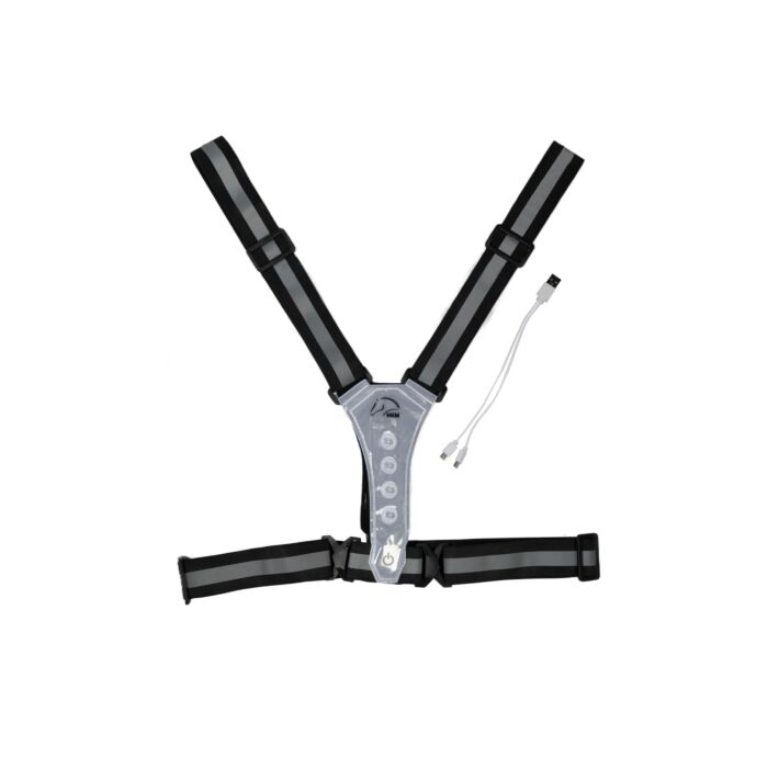 HKM Veiligheidsvest, Zwart/zilver