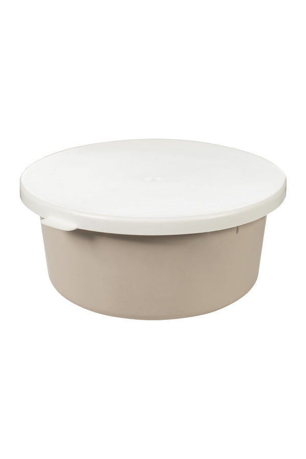HKM Voerbak met deksel 2kg, Beige
