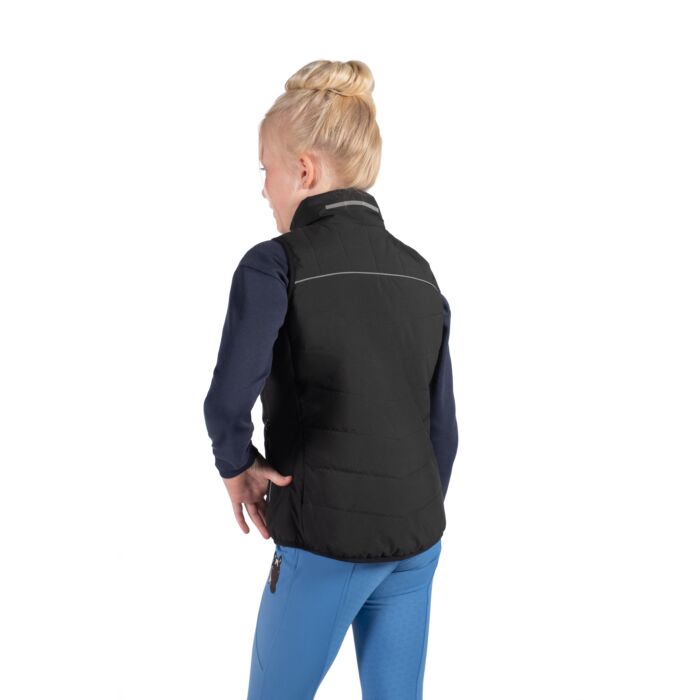HKM Verwarmde Bodywarmer Cuddle Style Kids, Zwart
