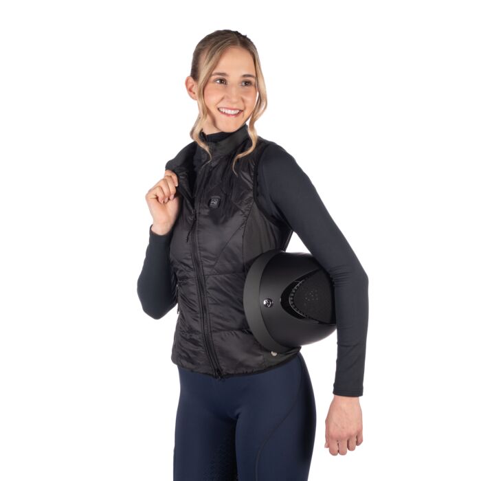 HKM Beheizter Bodywarmer Slimline Style, Schwarz