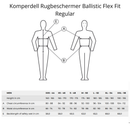 Komperdell Rugbeschermer Ballistic Flex Fit Regular, Zwart