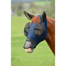 Weatherbeeta Comfitec Luxe Bug Eye Saver with Ears and Nose, Navy - Black