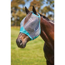 Weatherbeeta Comfitec Deluxe Mask Fine Mask, Gray - Turquoise
