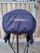 Pas de Deux Sattelbezug mit Wappen, Blau