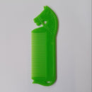 Harry's Horse Mane Comb with Horse Head, green
