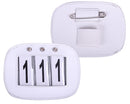 QHP Number Holders Set of 2, White