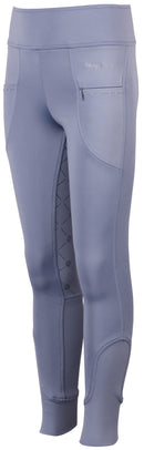 Harry's Horse Reitleggings Rookie Full Grip Kids, Stahlblau