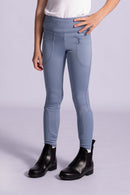Harry's Horse Reitleggings Rookie Full Grip Kids, Stahlblau