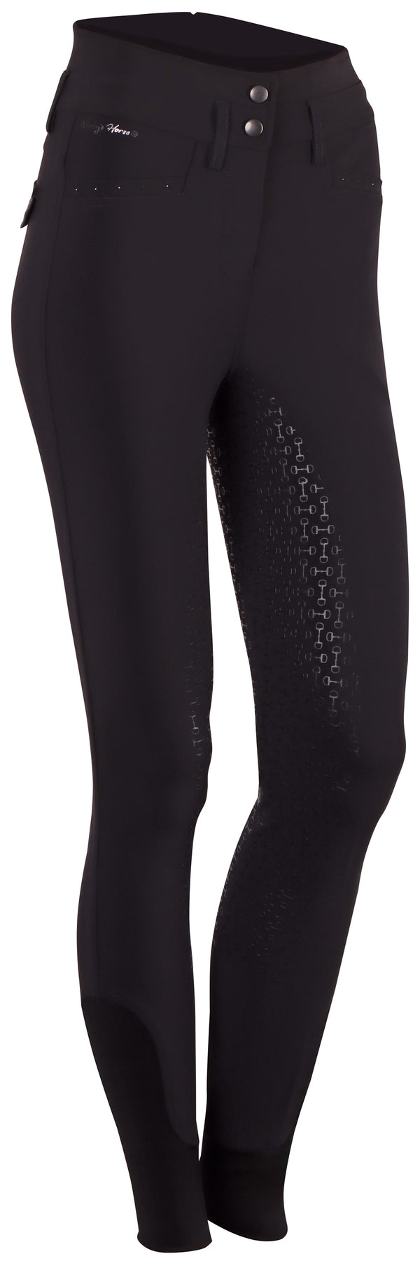 Harry's Horse Classy Roan Full Grip Rijbroek, Jet Black