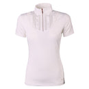 Harry's Horse Wedstrijdshirt EQS Burgundy, Wit