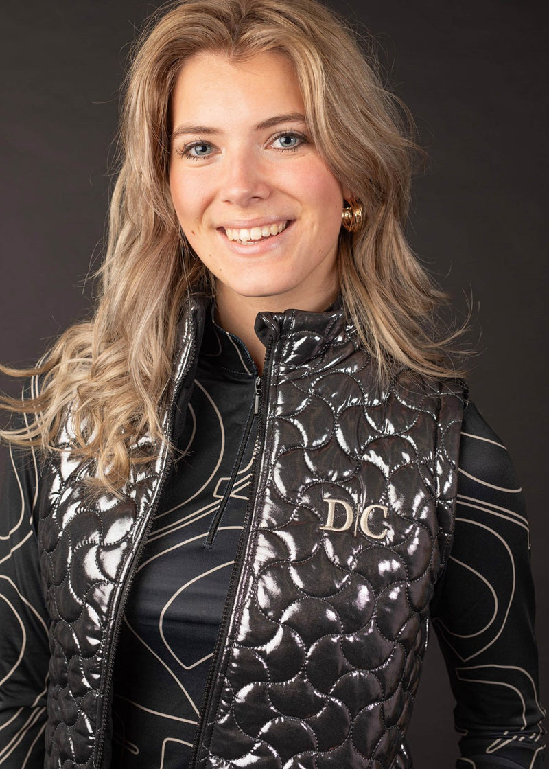 Harry's Horse Denici Cavalli Stardust Wende-Bodywarmer, Schwarz