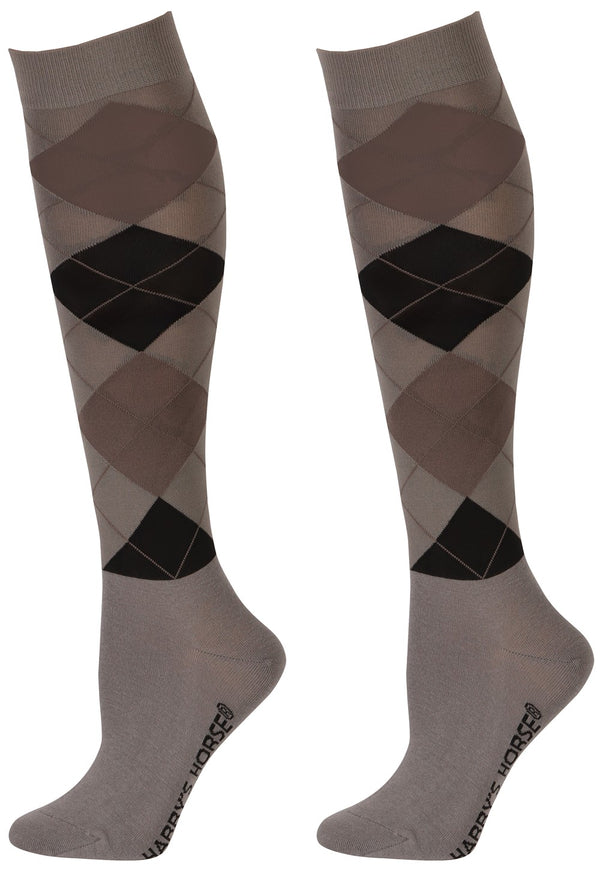 Harry's Horse Kousen Argyle, grijs