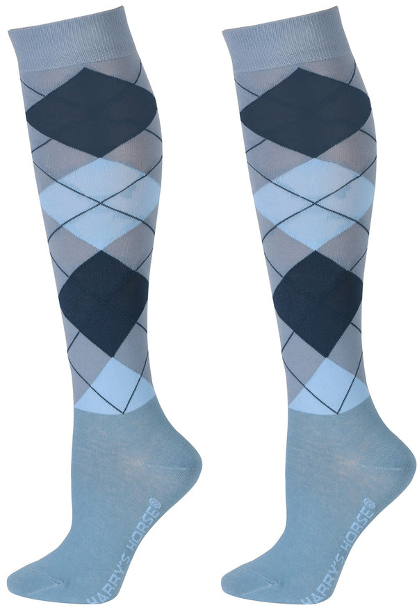 Harry's Horse Kousen Argyle, lichtblauw