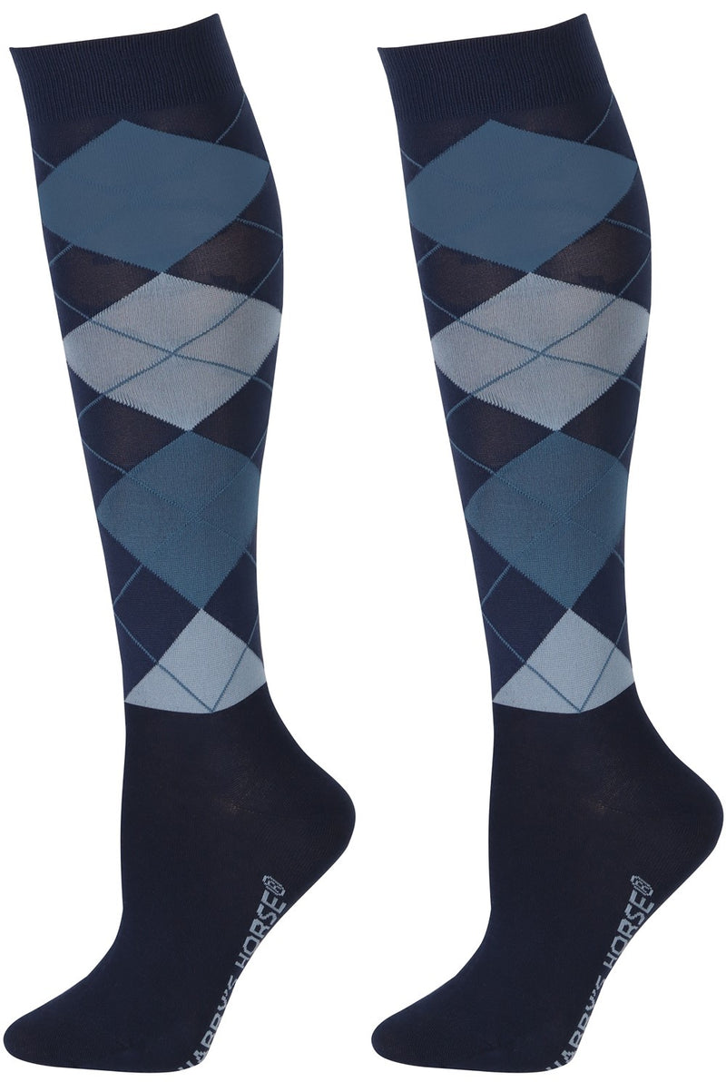 Harry's Horse Kousen Argyle, navy