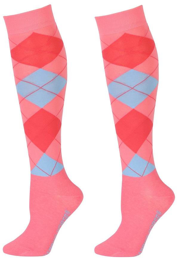Harry's Horse Kousen Argyle, roze