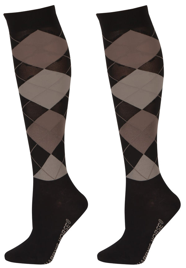 Harry's Horse Kousen Argyle, zwart