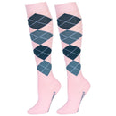Harry's Horse Kousen Check, Pink Dolphin
