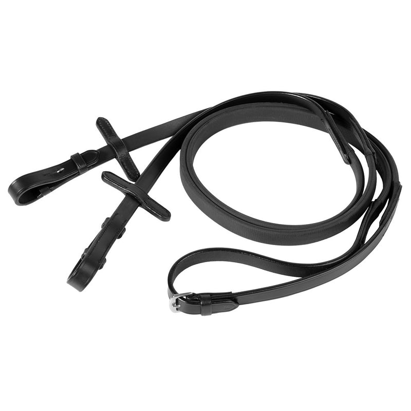 Harry's Horse Zügel Gummi Kris Xtreme, Schwarz