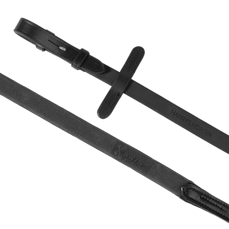 Harry's Horse Zügel Gummi Kris Xtreme, Schwarz