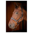 Harry's Horse Leren Halster Metallic, Zwart-Rosegold