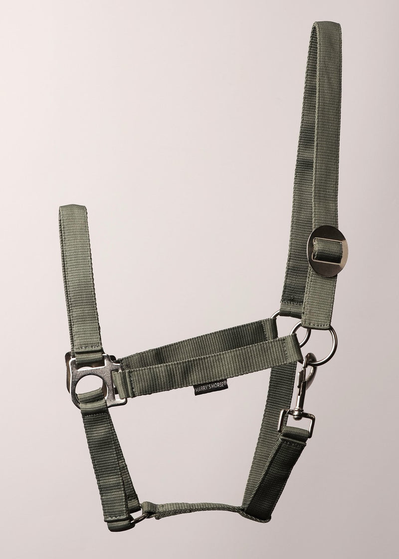 Harry's Horse Halster met schuifsluiting en muskaton, groen
