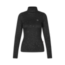 Kingsland Michela Knitted Rollneck, Black with glitter