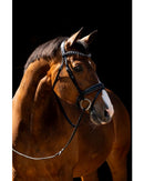 HB Showtime Bridle Jump Rocky Glitter, Schwarz/Schwarz