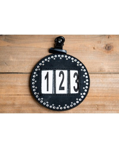 HB Showtime Wedstrijd Nummers Hot Fix, Zwart