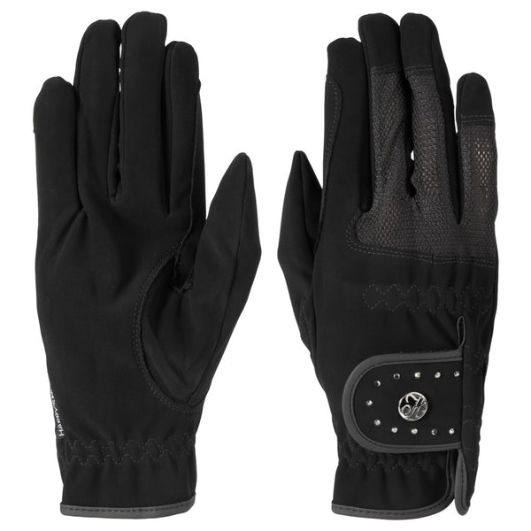 Harry's Horse Handschuh Domy Mesh Crystal, Schwarz
