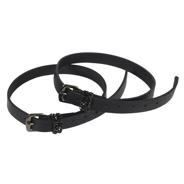 Harry's Horse Spur Straps Rock Crystal, Black