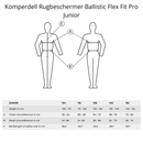 Komperdell Rugbeschermer Ballistic Flex Fit Pro Junior, Zwart/Roze