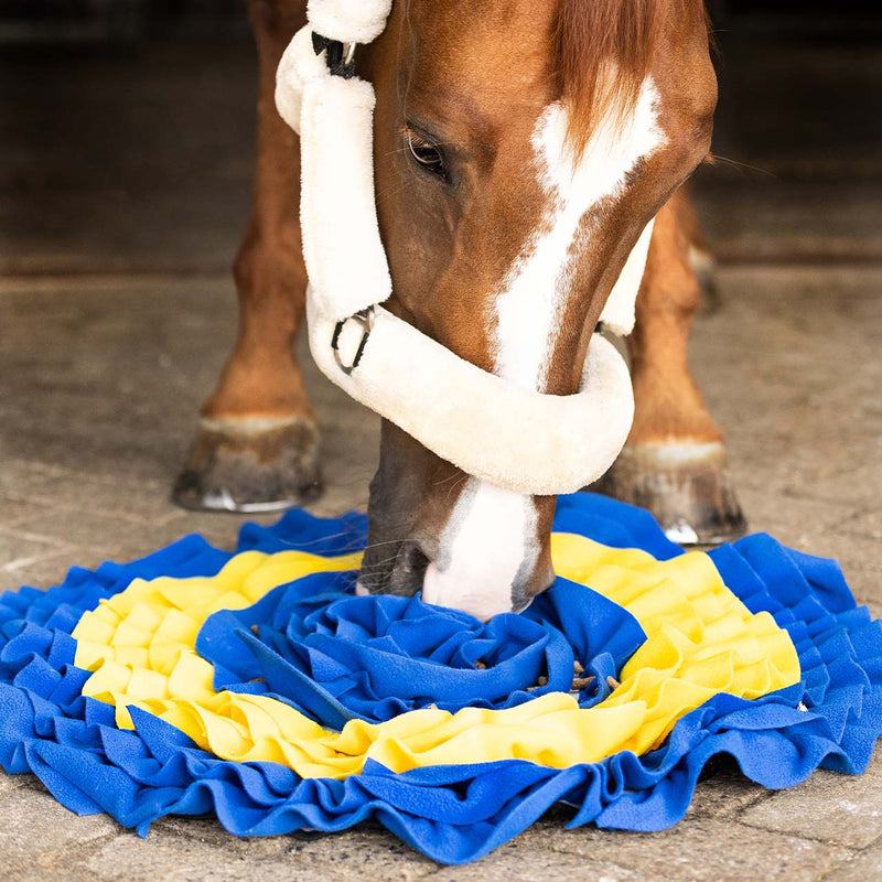 QHP Snuffel Mat voor Paarden, Blauw