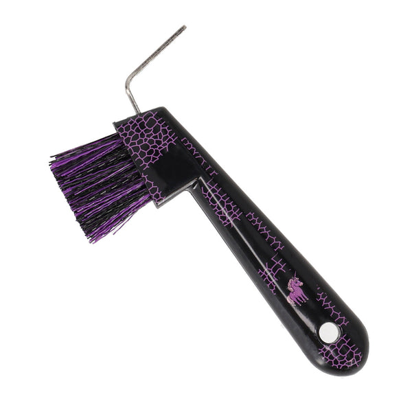 QHP Hoevenkrabber Lize, Zwart/Violet