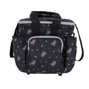 QHP Grooming Bag Lize, Black/Violet