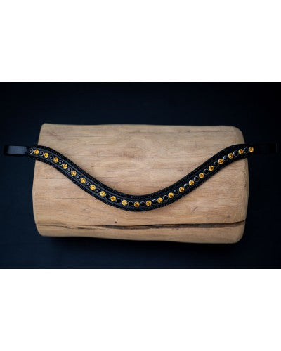 HB Showtime Stirnband True Love, Schwarz, Gold