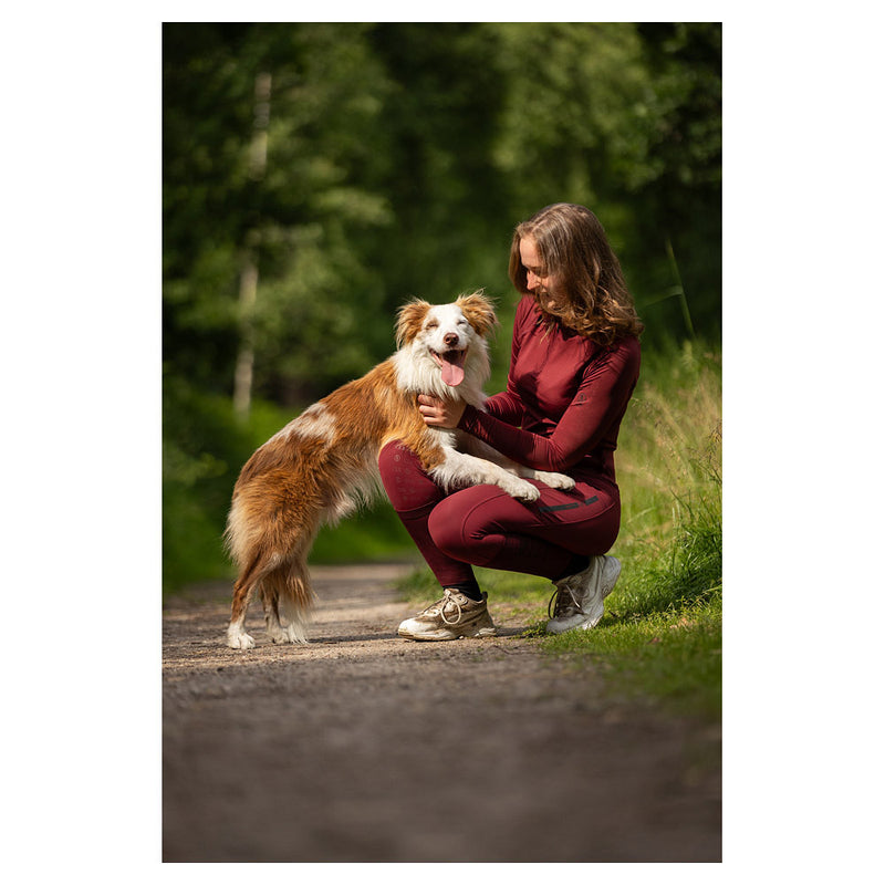 BR CLX longsleeve zip-up - Cabernet