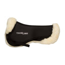 ThinLine Trifecta Halfpad with Sheepskin Edge, Black-Natural