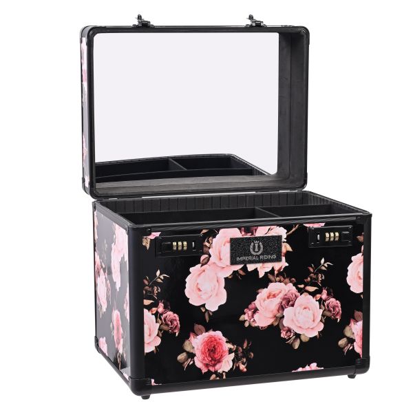 Imperial Riding Grooming Box Shiny, Flower Print