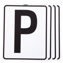 Premiere Reitschulbuchstaben, Weiß, Ergänzung für 20x60 m Reithalle