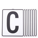 Premiere Reitschulbuchstaben, weiß für 20x40 m Reitplatz