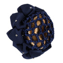 QHP Haarstrik Flower, Navy