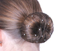 QHP Haarnetje Invisible Pearl, Zwart