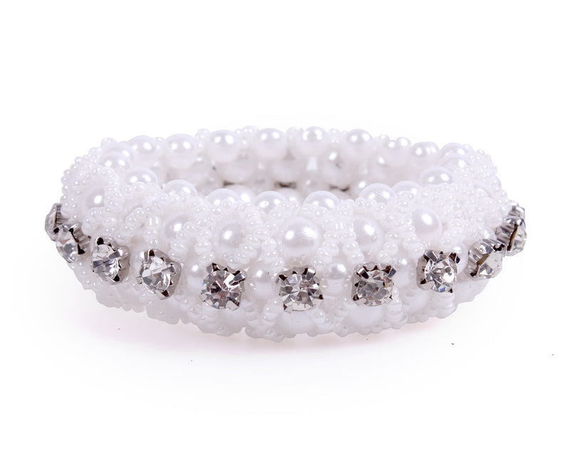 QHP Knotband Diamond, Wit