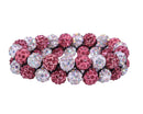 QHP Knotband Gloss, Wit/Roze