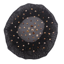 QHP Hairnet Rhinestone, Black/Brown