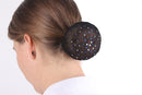 QHP Haarnet Rhinestone, Zwart/Estate